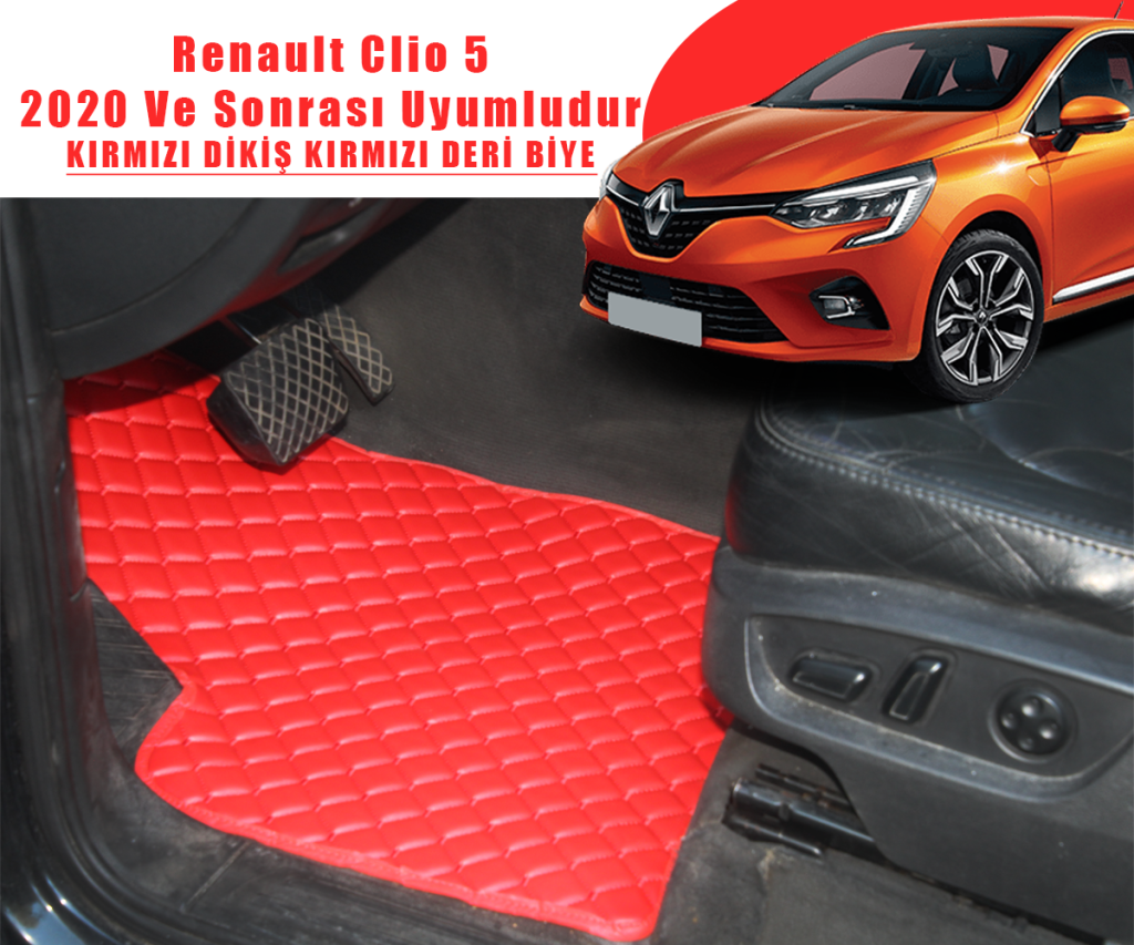 RENAULT CLIO 5 (KIRMIZI) 2020 VE SONRASI UYUMLUDUR