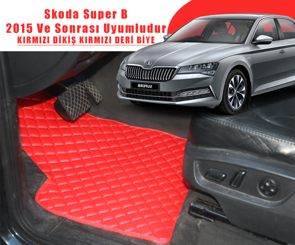 SKODA SUPER B (KIRMIZI) 2015 VE SONRASI İÇİN UYUMLUDUR