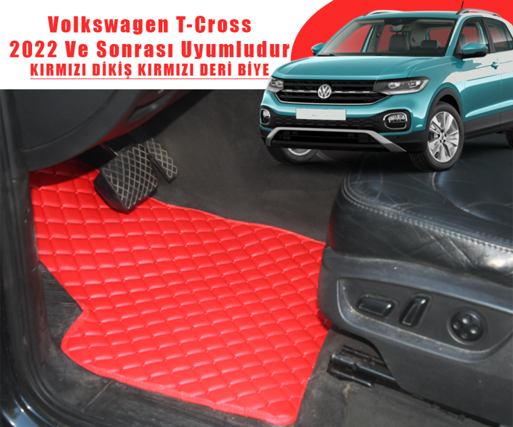 VOLKSWAGEN T-CROSS (KIRMIZI) 2022 VE SONRASI İÇİN UYUMLUDUR