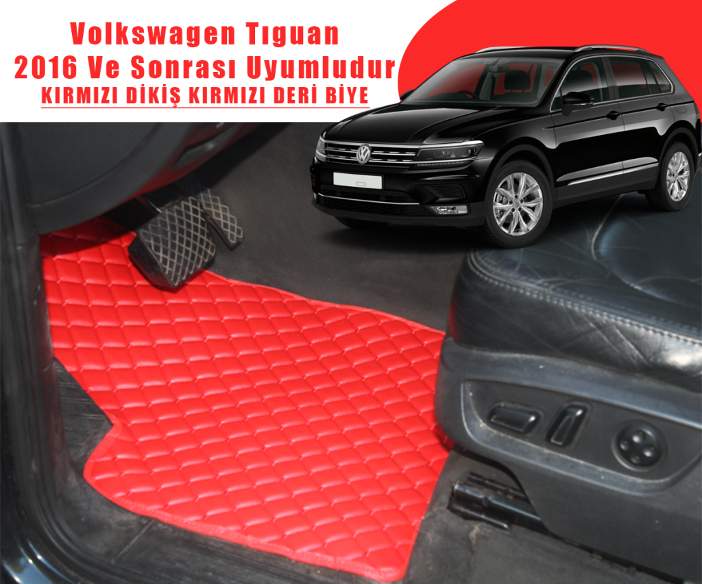 VOLKSWAGEN TIGUAN (KIRMIZI) 2016-2023 ARASI UYUMLUDUR