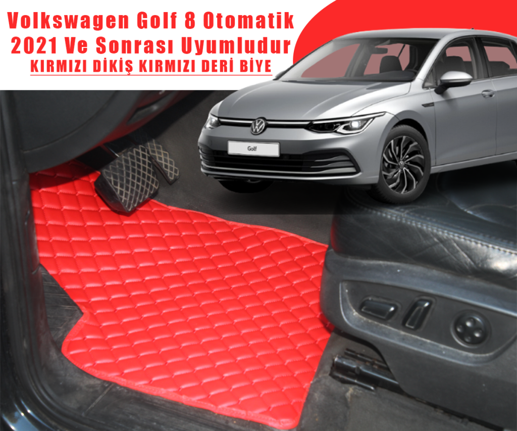 VOLKSWAGEN GOLF 8 OTOMATİK (KIRMIZI) 2021 VE SONRASI İÇİN UYUMLUDUR