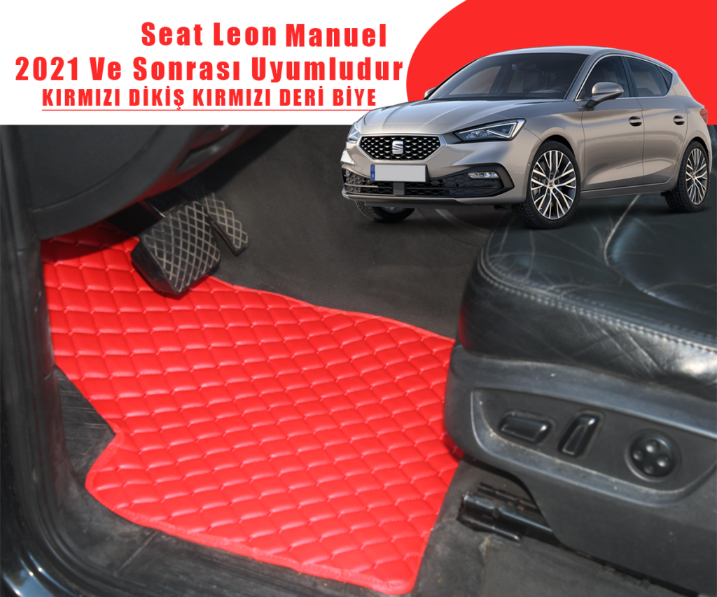 SEAT LEON MANUEL (KIRMIZI) 2021 VE SONRASI UYUMLUDUR