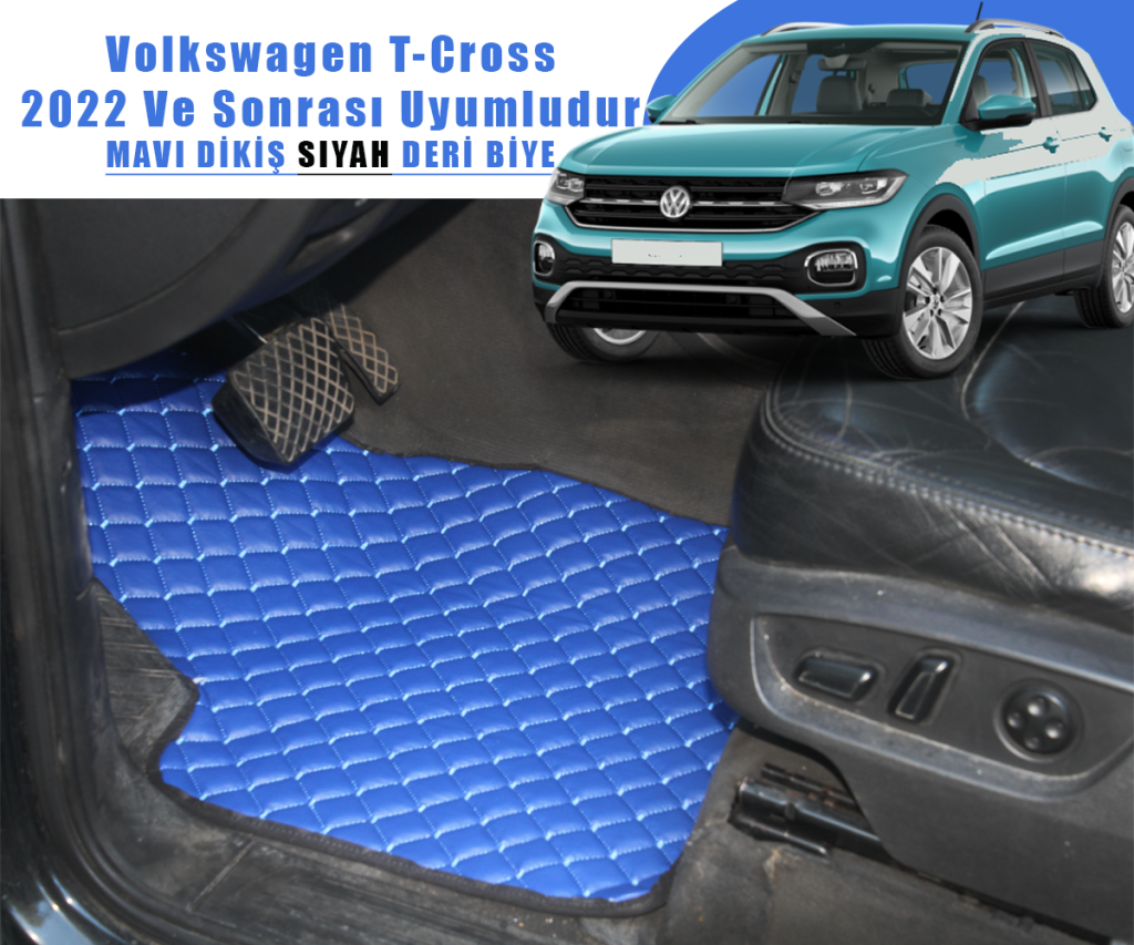 VOLKSWAGEN T-CROSS (MAVİ) 2022 VE SONRASI İÇİN UYUMLUDUR