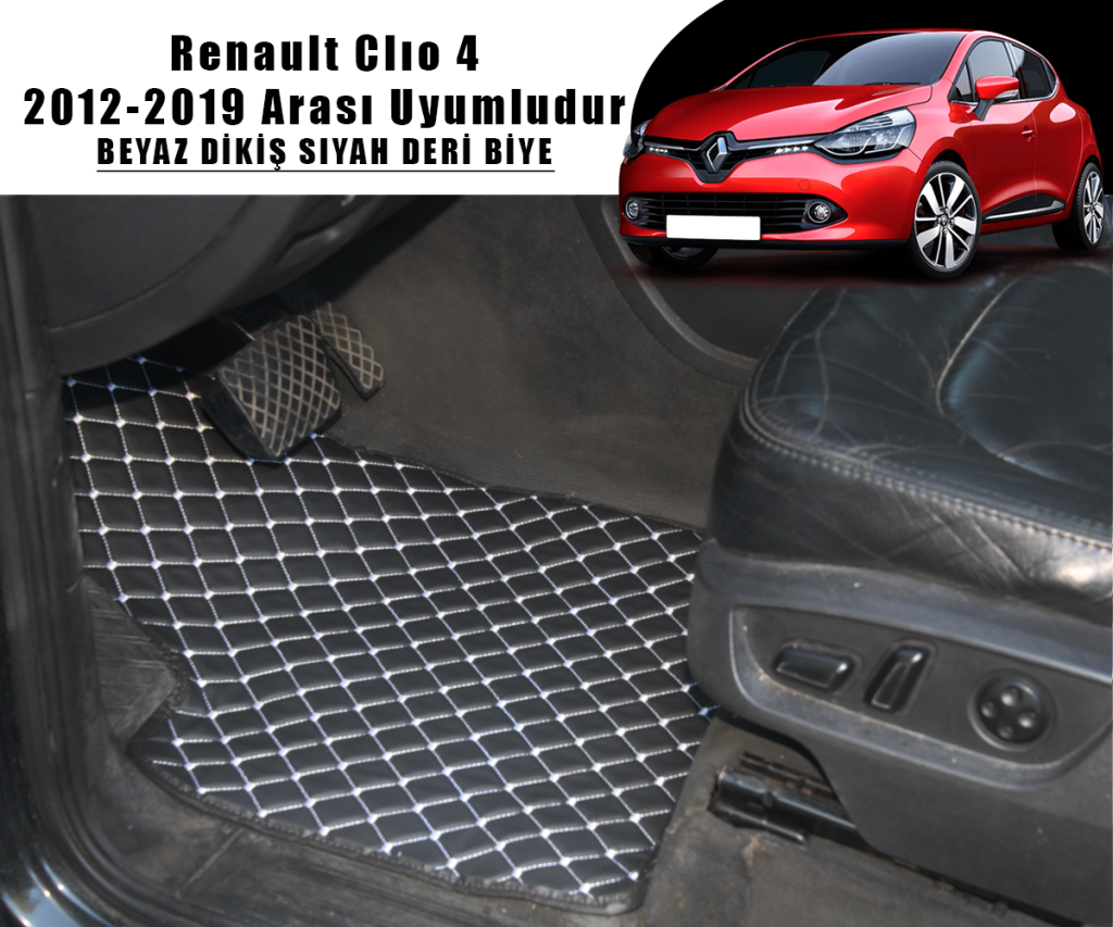 RENAULT CLIO 4 (SİYAHA BEYAZ) 2012 – 2019 ARASI UYUMLUDUR