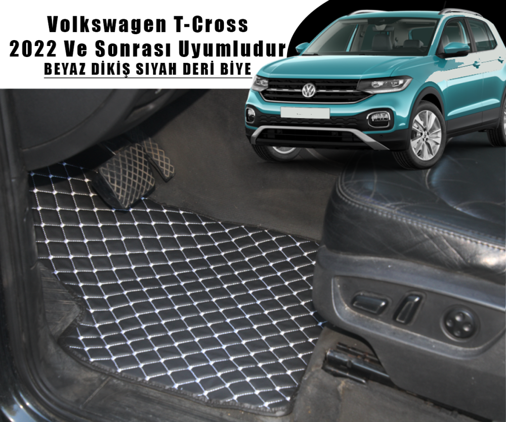 VOLKSWAGEN T-CROSS (SİYAHA BEYAZ) 2022 VE SONRASI İÇİN UYUMLUDUR