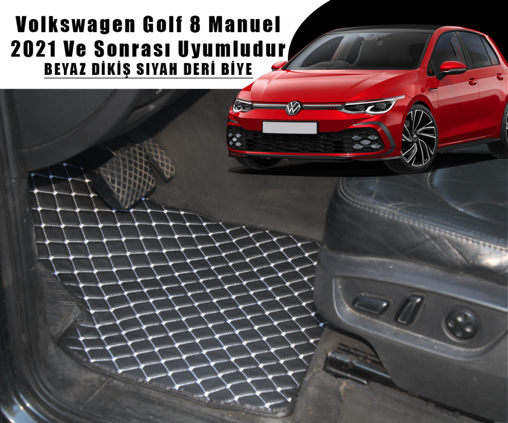 VOLKSWAGEN GOLF 8 MANUEL (SİYAHA BEYAZ) 2021 VE SONRASI İÇİN UYUMLUDUR