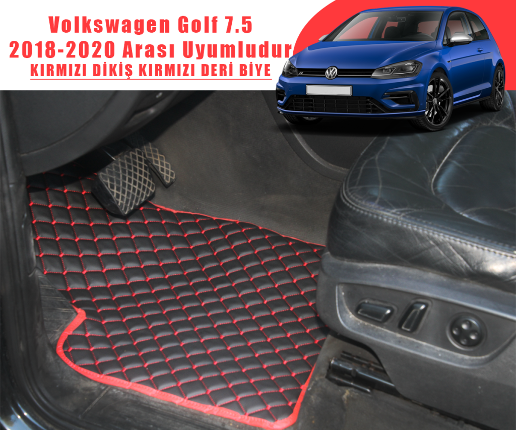 VOLKSWAGEN GOLF 7,5 (SİYAHA KIRMIZI) 2018 – 2020 ARASI UYUMLUDUR