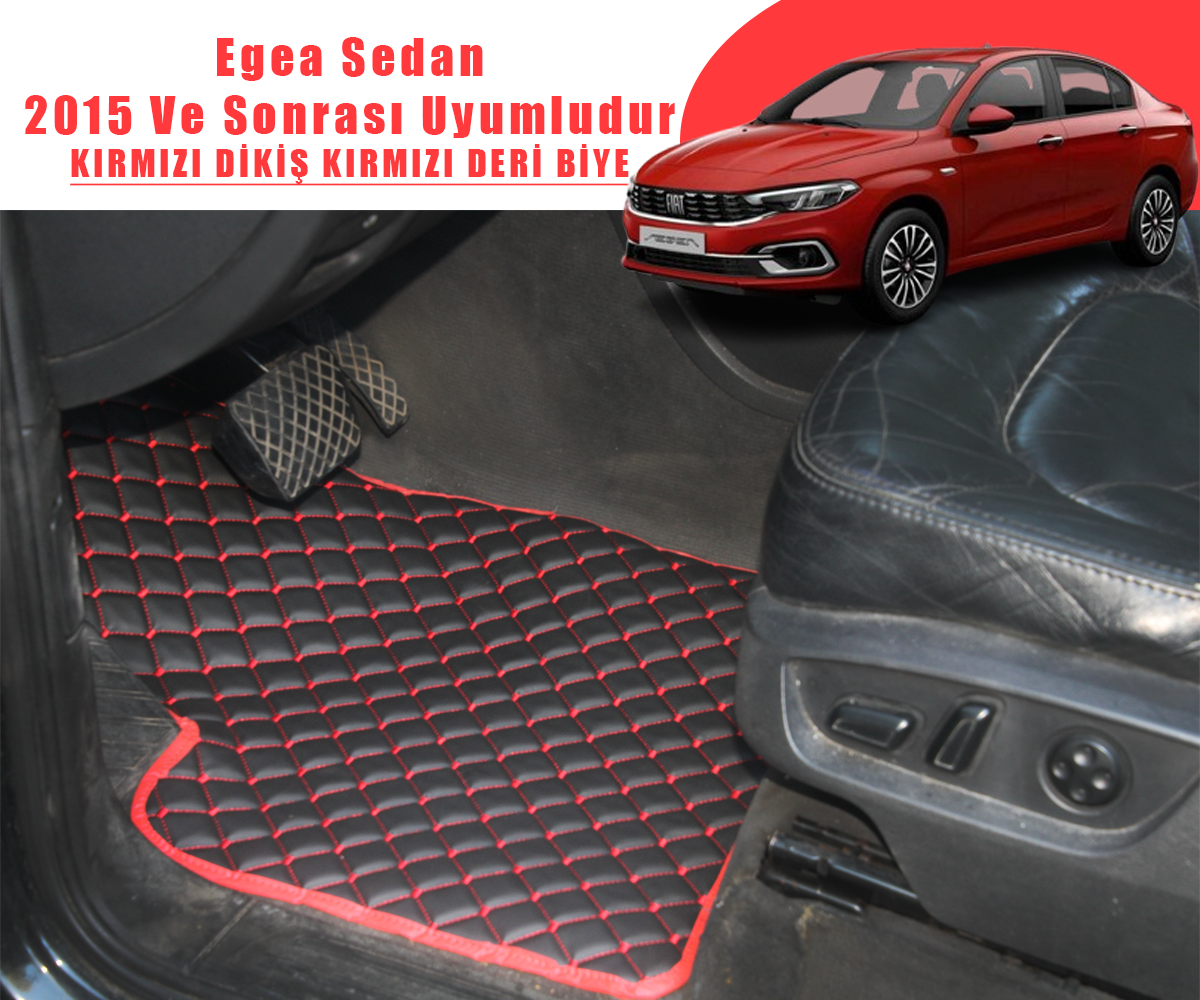 FİAT EGEA SEDAN (SİYAHA KIRMIZI) 2015 VE SONRASI İÇİN UYUMLUDUR