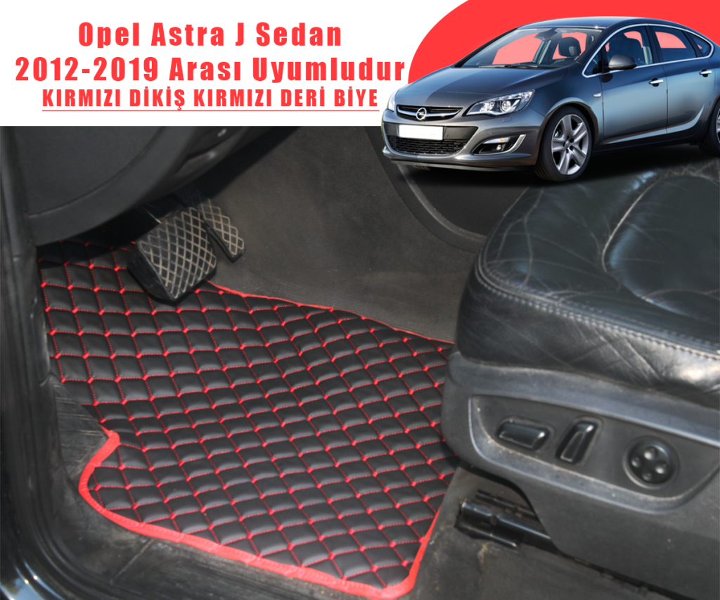 OPEL ASTRA J SEDAN (SİYAHA KIRMIZI) 2012-2019 ARASI UYUMLUDUR