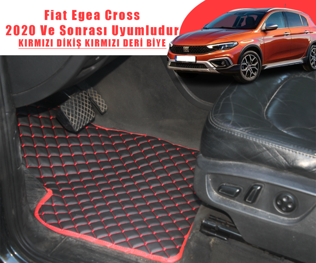 FIAT EGEA CROSS (SİYAHA KIRMIZI) 2020 VE SONRASI İÇİN UYUMLUDUR