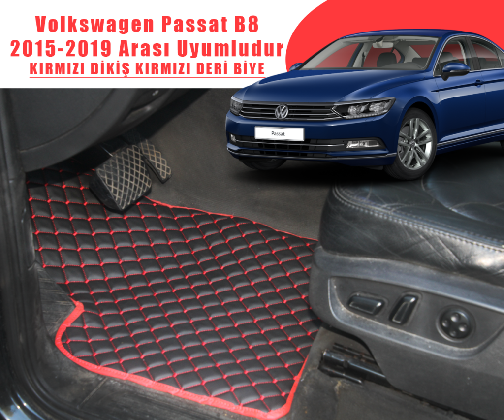 VOLKSWAGEN PASSAT B8 (SİYAHA KIRMIZI) 2015 – 2019 ARASI UYUMLUDUR