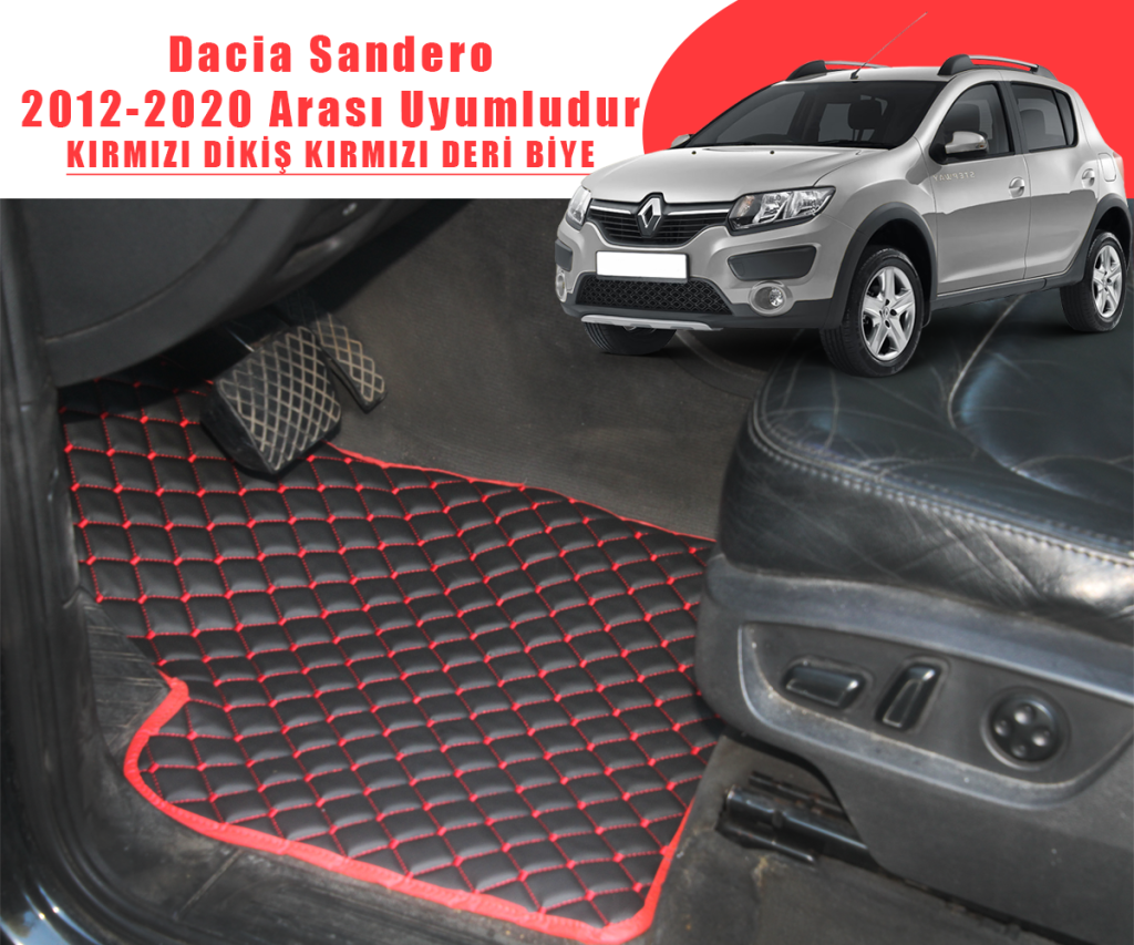 DACIA SANDERO (SİYAHA KIRMIZI) 2012 – 2020 ARASI UYUMLUDUR