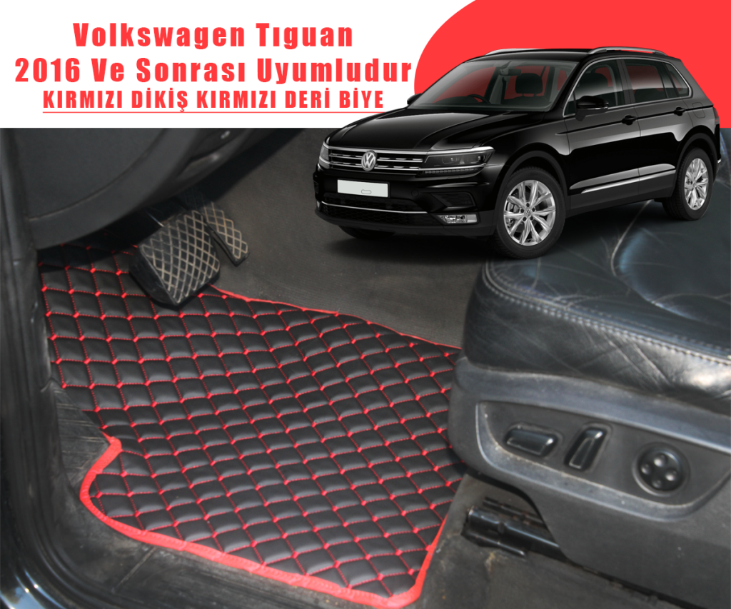 VOLKSWAGEN TIGUAN (SİYAHA KIRMIZI) 2016-2023 ARASI UYUMLUDUR