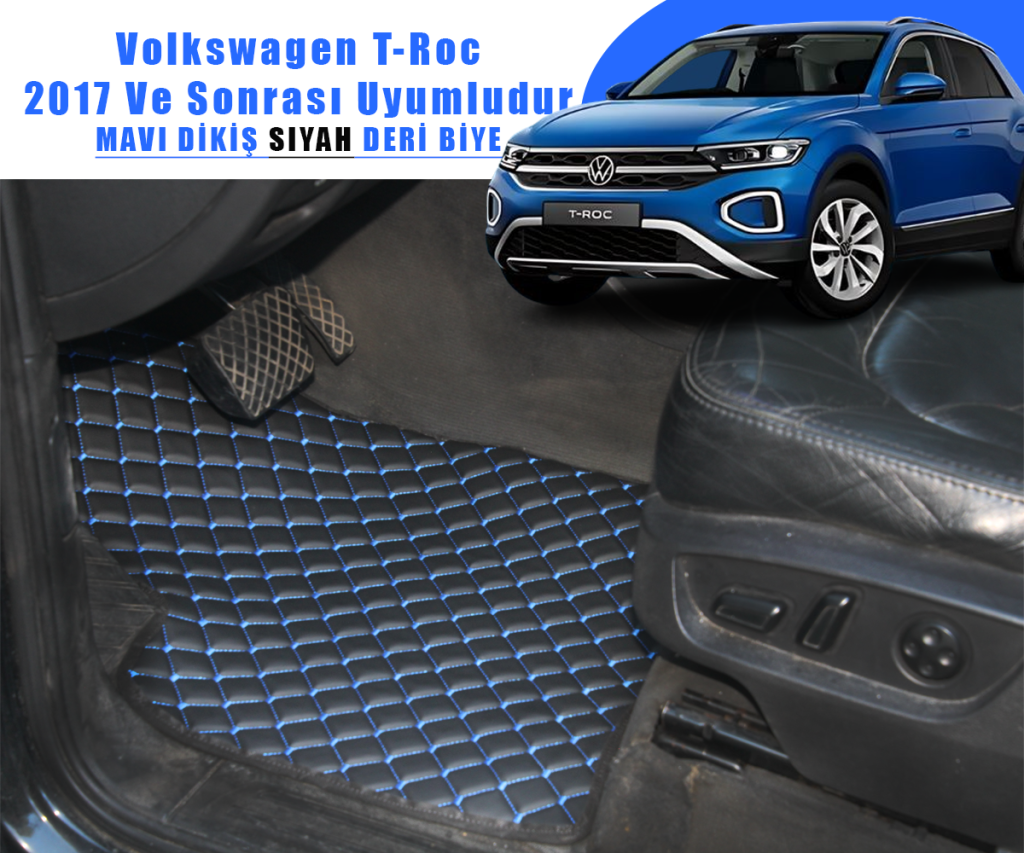 VOLKSWAGEN T-ROC (SİYAHA MAVİ) 2017 VE SONRASI İÇİN UYUMLUDUR