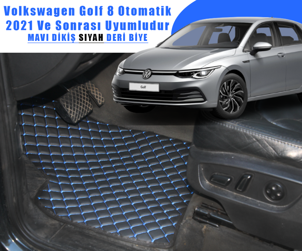 VOLKSWAGEN GOLF 8 OTOMATİK (SİYAHA MAVİ) 2021 VE SONRASI İÇİN UYUMLUDUR