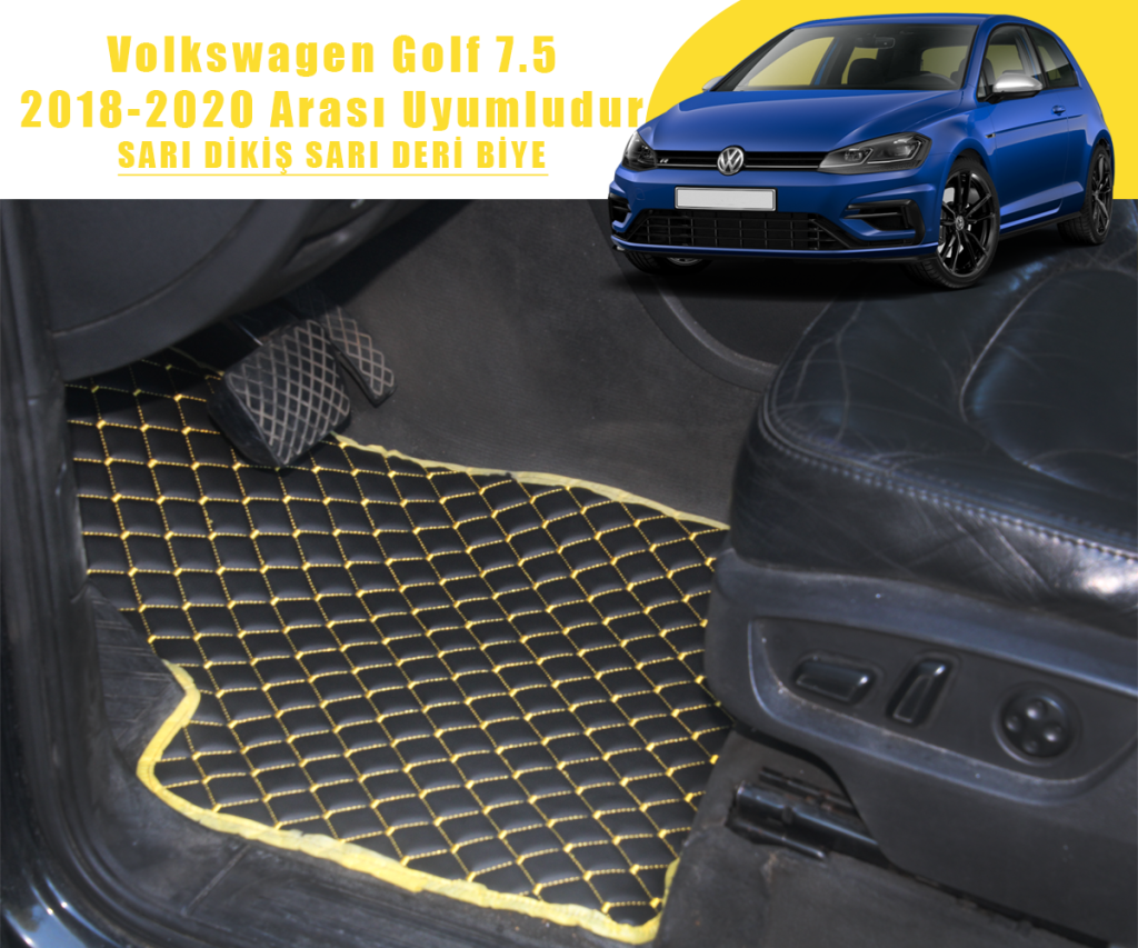 VOLKSWAGEN GOLF 7,5 (SİYAHA SARI) 2018 – 2020 ARASI UYUMLUDUR