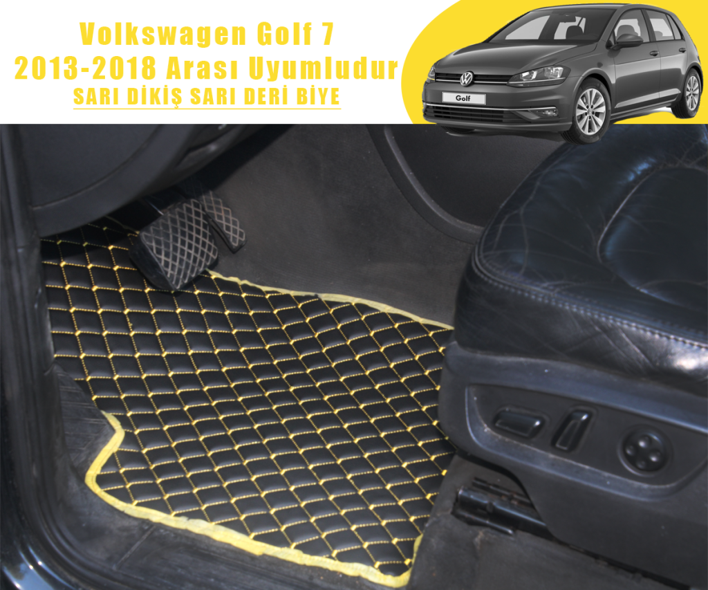 VOLKSWAGEN GOLF 7 (SİYAHA SARI) 2013 – 2018 ARASI UYUMLUDUR