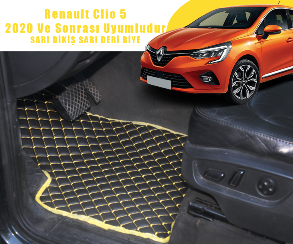 RENAULT CLIO 5 (SİYAHA SARI) 2020 VE SONRASI UYUMLUDUR