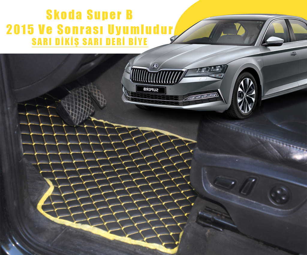 SKODA SUPER B (SİYAHA SARI) 2015 VE SONRASI İÇİN UYUMLUDUR