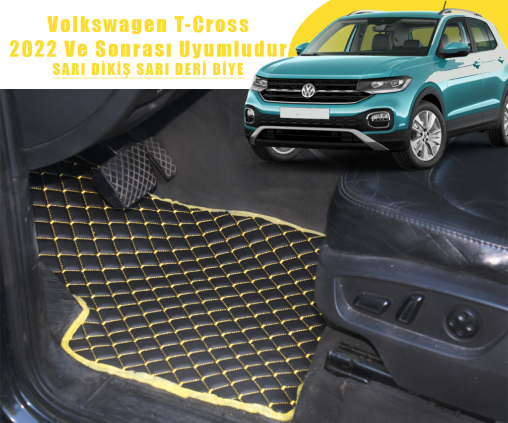 VOLKSWAGEN T-CROSS (SİYAHA SARI) 2022 VE SONRASI İÇİN UYUMLUDUR