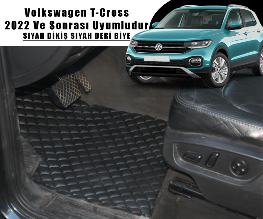 VOLKSWAGEN T-CROSS (SİYAH) 2022 VE SONRASI İÇİN UYUMLUDUR