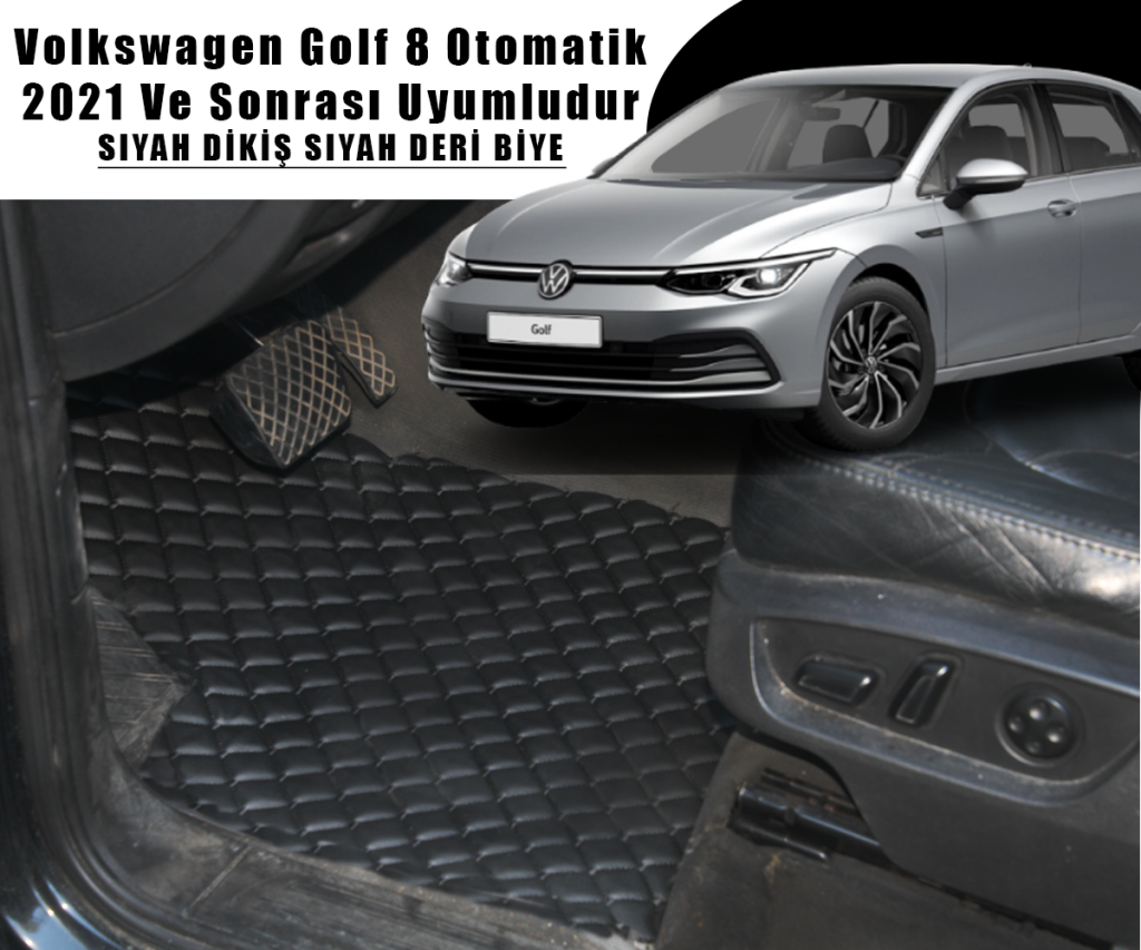 VOLKSWAGEN GOLF 8 OTOMATİK (SİYAH) 2021 VE SONRASI İÇİN UYUMLUDUR